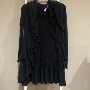 Sweet Pea Black Knit Cardigan- womens size small